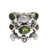 Pearl and peridot cluster ring, 'Tree of Lights' - Pearl and Peridot Cluster Ring thumbail