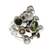 Pearl and peridot cluster ring, 'Tree of Lights' - Pearl and Peridot Cluster Ring (image 2c) thumbail