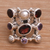 Pearl and garnet cluster ring, 'Tree of Lights' - Hand Made Pearl and Garnet Multigem Ring (image 2b) thumbail