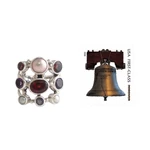 Pearl and garnet cluster ring, 'Tree of Lights' - Hand Made Pearl and Garnet Multigem Ring