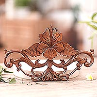 Featured review for Wood wall sculpture, Hibiscus