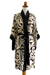 Silk robe, 'Golden Dusk' - Women's Short Silk Robe (image 2c) thumbail