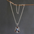 Cultured pearl and garnet floral necklace, 'Frangipani Trio' - Hand Made Garnet and Pearl Necklace (image 2b) thumbail