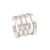 Sterling silver band ring, 'High Five' - Modern Sterling Silver Band Ring (image 2e) thumbail