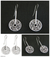 Sterling silver drop earrings, 'Cosmic Garden' - Hand Crafted Sterling Silver Drop Earrings