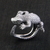 Sterling silver band ring, 'Baby Crocodile' - Hand Made Sterling Silver Ring from Indonesia (image 2) thumbail