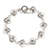 Sterling silver flower bracelet, 'Loyal Love' - Artisan Crafted Sterling Silver Heart Bracelet