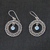 Blue topaz dangle earrings, 'Radiant Halo' - Indonesian Sterling Silver and Blue Topaz Earrings thumbail