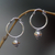 Gold accent hoop earrings, 'Reminisce' - Silver and 18k Gold Hoop Earrings thumbail
