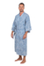 Men's cotton robe, 'Blue Baskets' - Men's Unique Cotton Robe (image 2b) thumbail