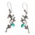 Sterling silver floral earrings, 'Denpasar Dew' - Sterling silver floral earrings (image 2a) thumbail