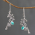 Sterling silver floral earrings, 'Denpasar Dew' - Sterling silver floral earrings (image 2b) thumbail