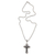 Sterling silver cross necklace, 'Luminous Faith' - Sterling Silver Religious Cross Necklace thumbail