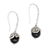 Onyx dangle earrings, 'Denpasar Belle' - Fair Trade Gold Accent and Onyx Dangle Earrings thumbail