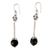 Onyx dangle earrings, 'Singaraja Muse' - Onyx dangle earrings thumbail