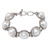 Cultured pearl link bracelet, 'Moonlit Serenade' - Hand Crafted Pearl and Silver Link Bracelet thumbail