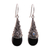 Hematite and rainbow moonstone dangle earrings, 'Bali Mystique' - Hematite and Rainbow Moonstone Silver Earrings (image 2a) thumbail
