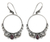 Amethyst dangle earrings, 'Moon Garden' - Handmade Sterling Silver and Amethyst Dangle Earrings (image 2a) thumbail