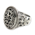 Sterling silver flower ring, 'Forest Blossom' - Floral Sterling Silver Signet Ring (image 2a) thumbail