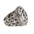 Sterling silver flower ring, 'Forest Blossom' - Floral Sterling Silver Signet Ring (image 2c) thumbail