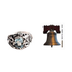 Blue topaz cocktail ring, 'Dancing Swan' - Sterling Silver and Blue Topaz Cocktail Ring