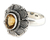Citrine flower ring, 'Balinese Sunflower' - Indonesian Sterling Silver and Citrine Cocktail Ring (image 2a) thumbail