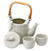 Ceramic tea set, 'Cricket and Gecko' (set for 2) - Ceramic tea set (Set for 2)