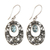 Blue topaz floral earrings, 'Bali Bouquet' - Blue topaz floral earrings