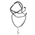 Sterling-Silber-Anhänger-Halskette, 'Lucky Bamboo' - Handgefertigte indonesische Silber-Halskette