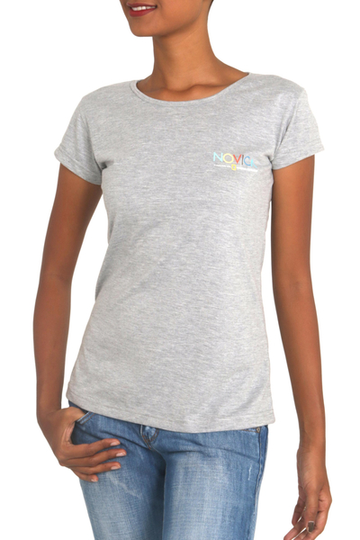 Camiseta de algodón - Camiseta de algodón con logo
