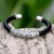 Sterling silver floral cuff bracelet, 'Magnificent Bali' - Floral Sterling Silver Cuff Bracelet (image 2) thumbail