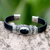 Onyx cuff bracelet, 'Royal Splendor' - Sterling Silver and Onyx Cuff Bracelet