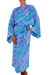 Batik robe, 'Ocean Symphony' - Handcrafted Batik Robe from Indonesia (image 2a) thumbail