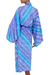 Batik robe, 'Ocean Symphony' - Handcrafted Batik Robe from Indonesia (image 2b) thumbail