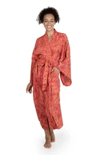 Batik robe, 'Autumn Joy' - Batik robe