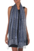 Silk batik scarf, 'Starry Sky' - Artisan Crafted Silk Batik Chiffon Scarf from Indonesia (image 2b) thumbail