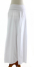 Wide cotton pants, 'Feminine Grace' - Handcrafted Solid White Caual Pants (image 2a) thumbail
