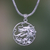 Men's sterling silver pendant necklace, 'Victorious' - Men's Sterling Silver Dragon Necklace (image 2) thumbail