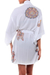 Rayon robe, 'Bali Vignette' - Indonesian Patterned Robe (image 2e) thumbail