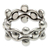 Sterling silver band ring, 'Floral Buds' - Sterling Silver Band Ring thumbail