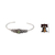 Peridot cuff bracelet, 'Coral Treasure' - Handcrafted Peridot and Silver Cuff Bracelet
