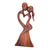 Wood sculpture, 'Love's Kiss' - Romantic Wood Sculpture from Indonesia (image 2b) thumbail