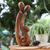 Wood sculpture, 'Best Kiss' - Modern Wood Sculpture thumbail