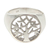 Sterling silver signet ring, 'Beringin Tree' - Sterling Silver Signet Ring