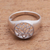 Sterling silver flower ring, 'Balinese Lotus' - Sterling Silver Flower Ring