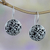 Sterling silver drop earrings, 'Night Blooming Jasmine' - Handcrafted Sterling Silver Flower Earrings