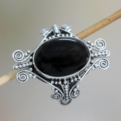 Onyx cocktail ring, Dreams of Bali