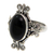 Onyx cocktail ring, 'Dreams of Bali' - Sterling Silver and Onyx Ring (image 2a) thumbail
