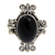 Onyx cocktail ring, 'Dreams of Bali' - Sterling Silver and Onyx Ring (image 2b) thumbail