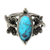 Sterling silver cocktail ring, 'Dragonfly Sky' - Reconstituted Turquoise and Sterling Silver Cocktail Ring (image 2a) thumbail
